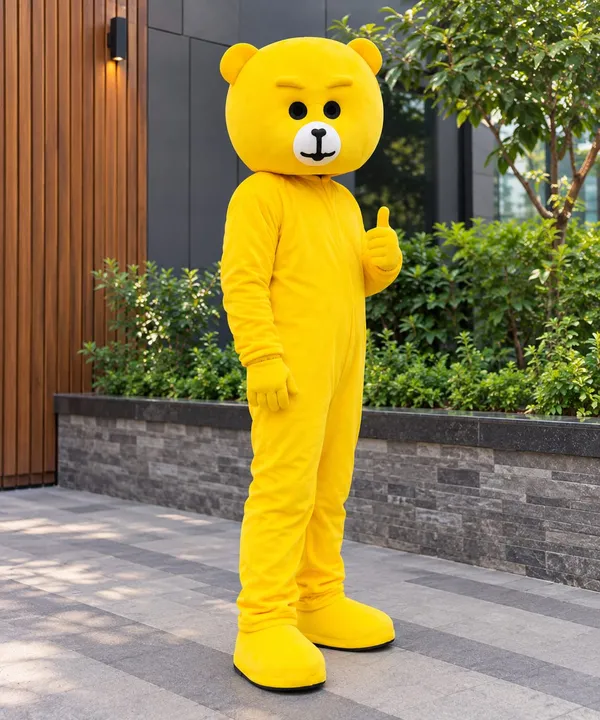 Yellow_Nylex_Teddy_Bear_Costume_For_Events_And_Promotions