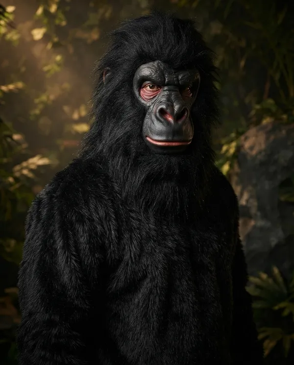 Black_Nylex_Closed_Mouth_Gorilla_Mascot_Costume_For_Events_And_Promotions