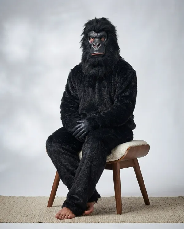 Black_Nylex_Closed_Mouth_Gorilla_Mascot_Costume_For_Events_And_Promotions