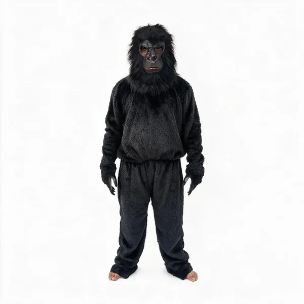Black_Rayon_Gorilla_Mascot_Costume_For_Events_And_Promotions