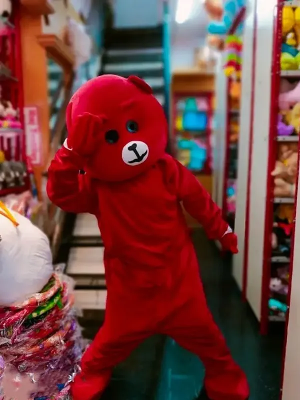 Red_Rayon_Teddy_Bear_Costume_For_Events_And_Promotions