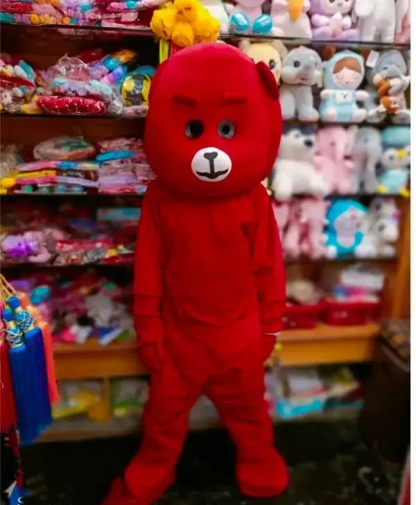 Red_Rayon_Teddy_Bear_Costume_For_Events_And_Promotions