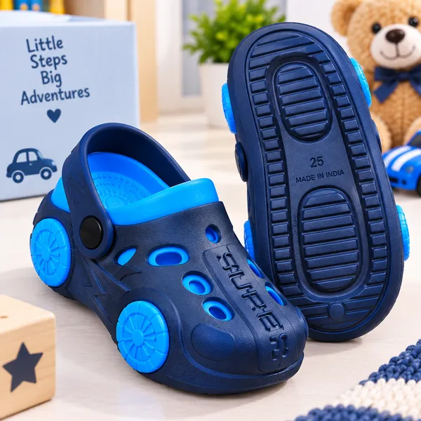 Navy_Blue_Casual_Clogs_With_Wheel_Design_for_Kids