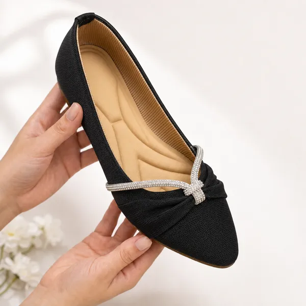 Black_Mesh_Ballet_Flats_for_Women