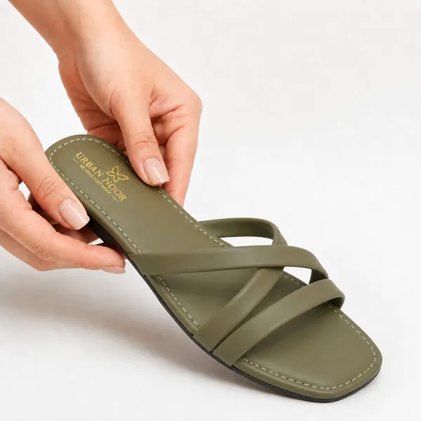 Olive_Flat_Strappy_Sandals_for_Women