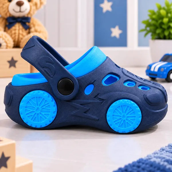 Navy_Blue_Casual_Clogs_With_Wheel_Design_for_Kids