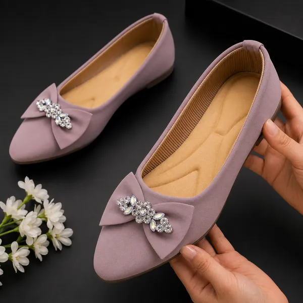 Lavender_Slip-On_Bow_Detail_Flats_for_Women