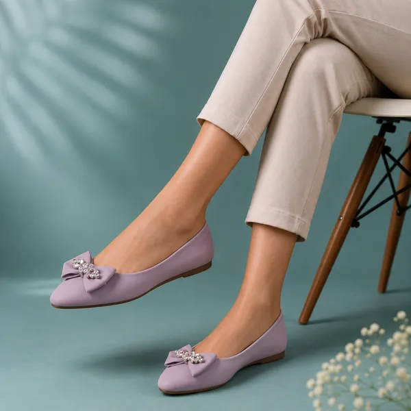 Lavender_Slip-On_Bow_Detail_Flats_for_Women