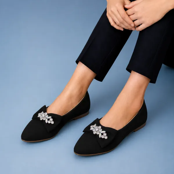 Black_Bow_Embellished_Slip-On_Flats_for_Women