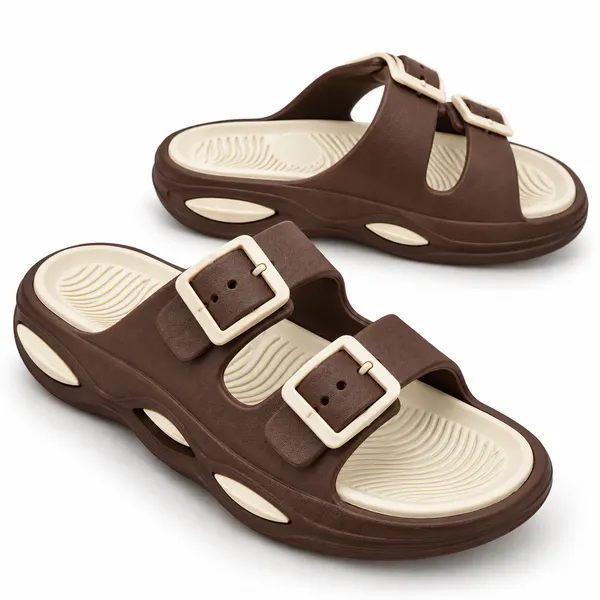 Brown_Double_Buckle_Casual_Sandals_for_men