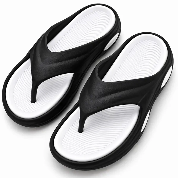 Black_Cushioned_Casual_Flip_Flops_for_Men