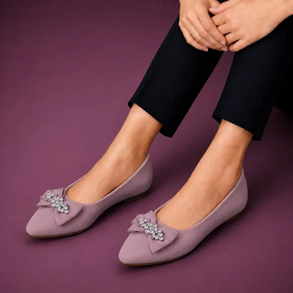 Lavender_Slip-On_Bow_Detail_Flats_for_Women