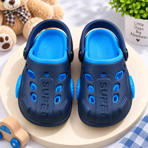 Navy_Blue_Casual_Clogs_With_Wheel_Design_for_Kids