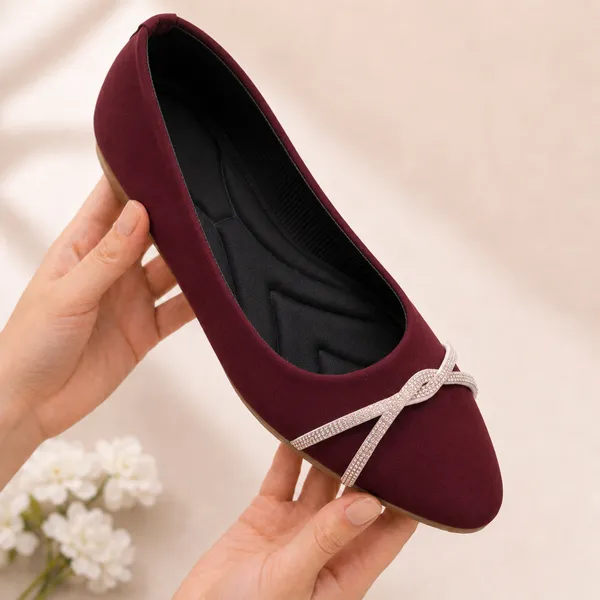 Maroon_Flat_Ballet_Shoes_for_Women