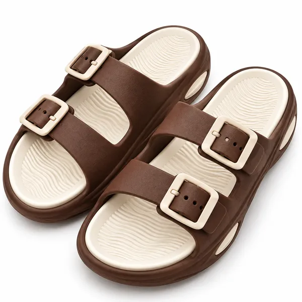 Brown_Double_Buckle_Casual_Sandals_for_men