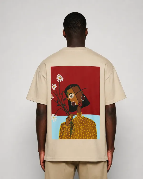 Cubist_Bloom_Oversize_Tee_Beige