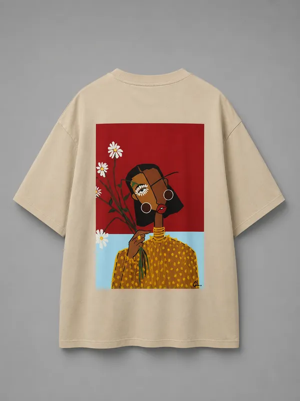 Cubist_Bloom_Oversize_Tee_Beige