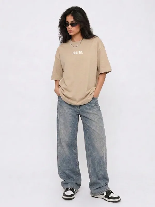 Cubist_Bloom_Oversize_Tee_Beige