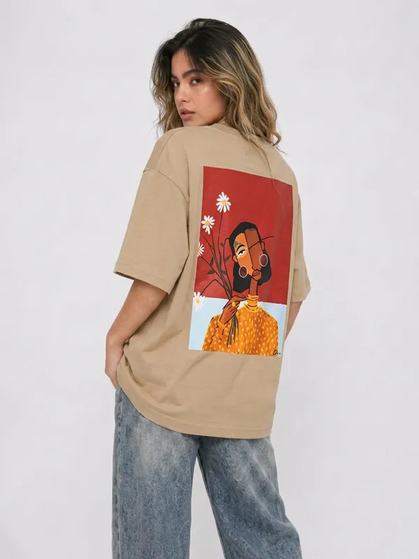 Cubist_Bloom_Oversize_Tee_Beige