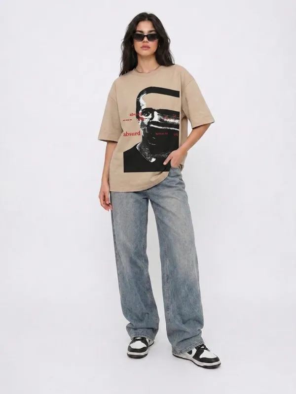 Glitch_Portrait_Tee_Beige