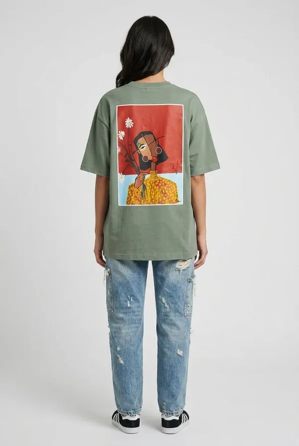 Cubist_Bloom_Oversize_Tee_Green