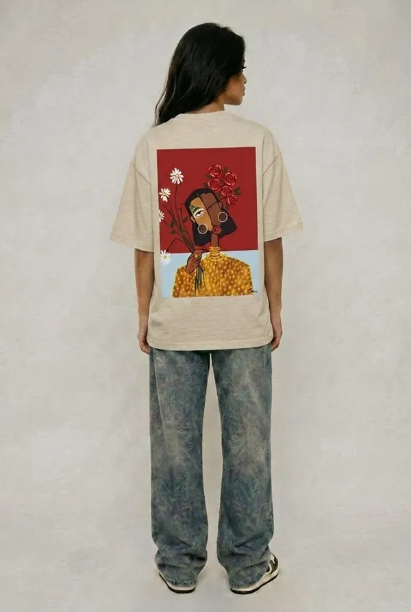 Cubist_Bloom_Oversize_Tee_Beige