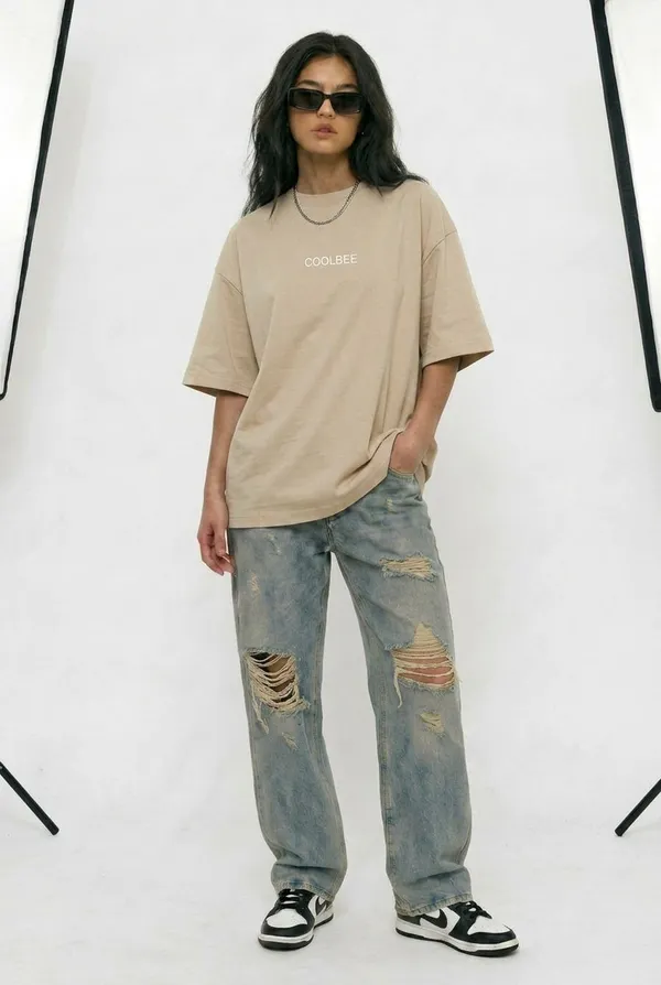 Cubist_Bloom_Oversize_Tee_Beige