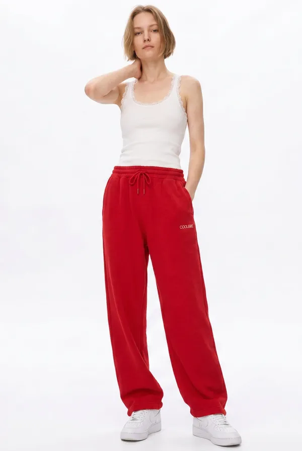 Cool_Bee_Joggers_Red_Women
