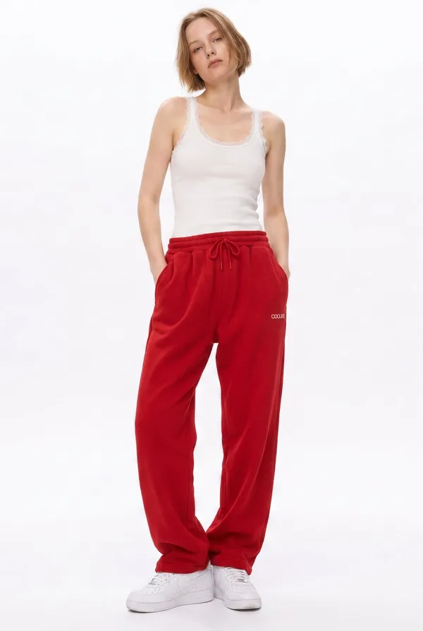 Cool_Bee_Joggers_Red_Women