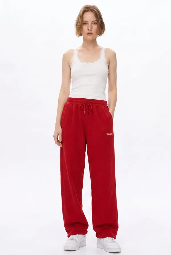 Cool_Bee_Joggers_Red_Women