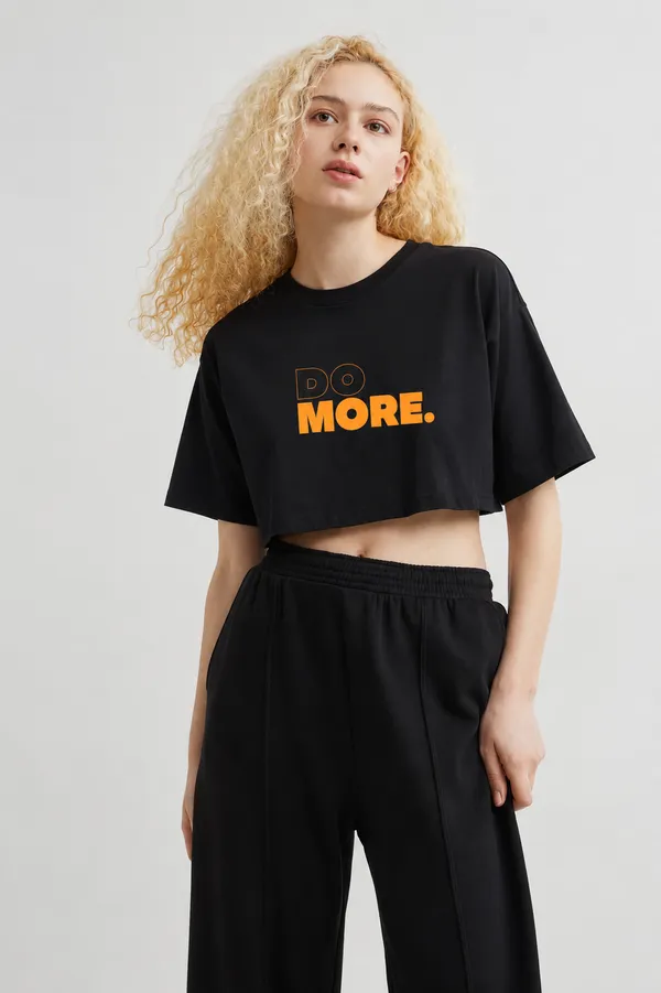 Do_More_Crop_Tee_Black