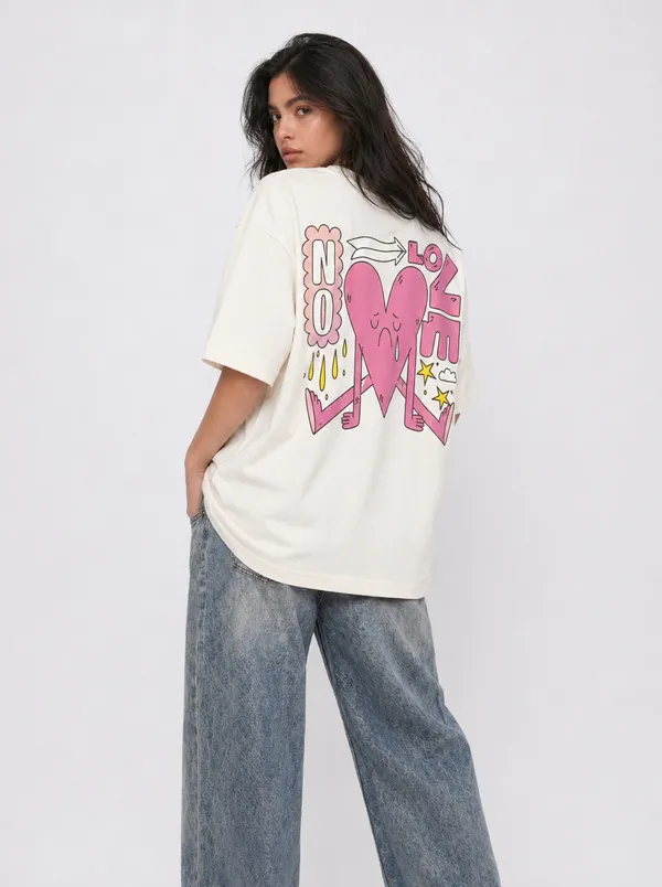 No_Love_Tee_White