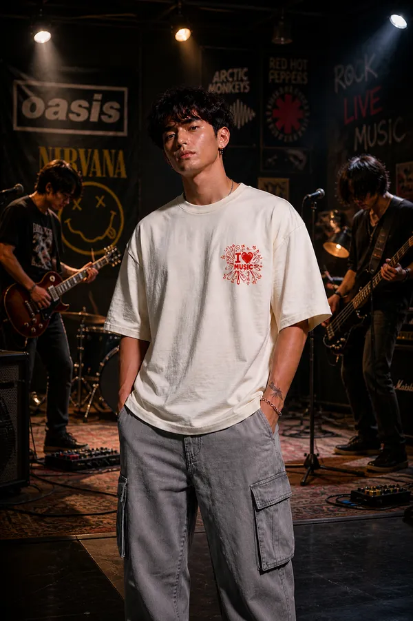 Cool_Bee_Music_Tee_White