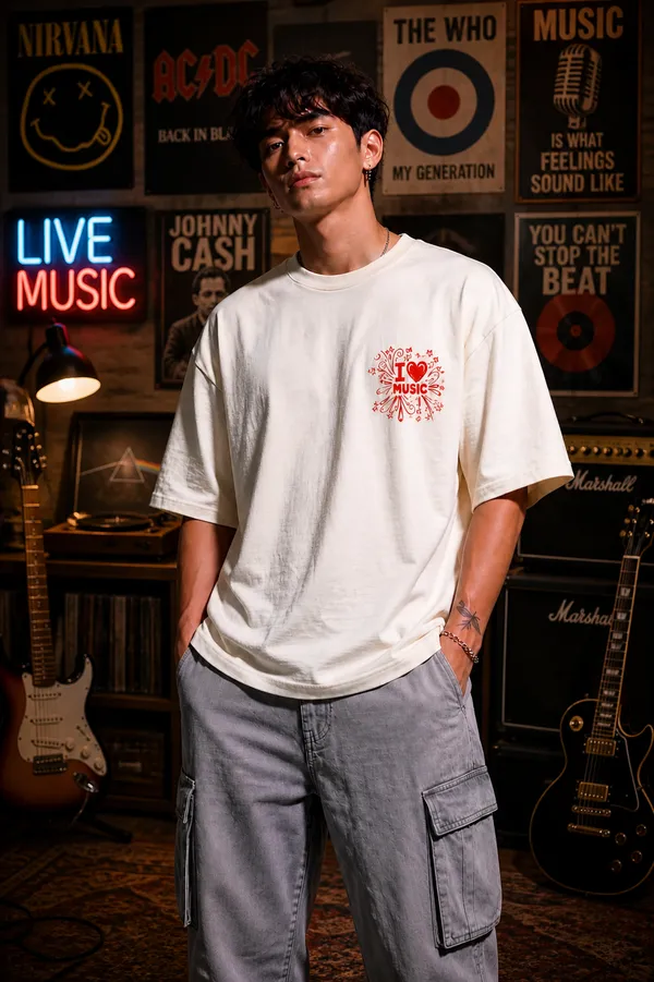 Cool_Bee_Music_Tee_White