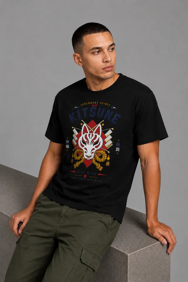 Kitsune_Tee_Black
