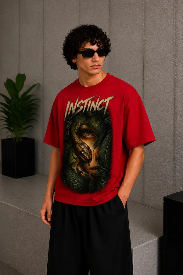 Face_Snake_Tee_Red