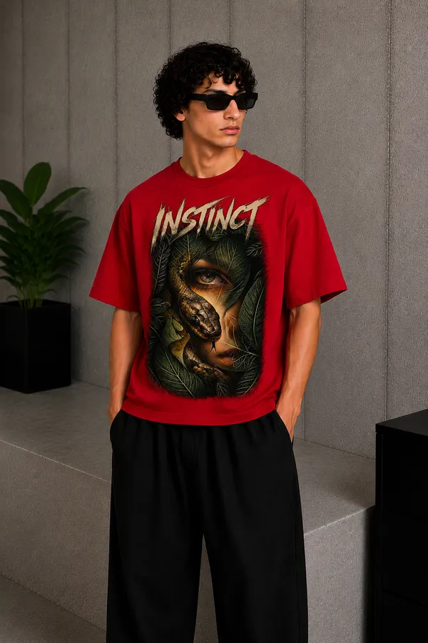 Face_Snake_Tee_Red
