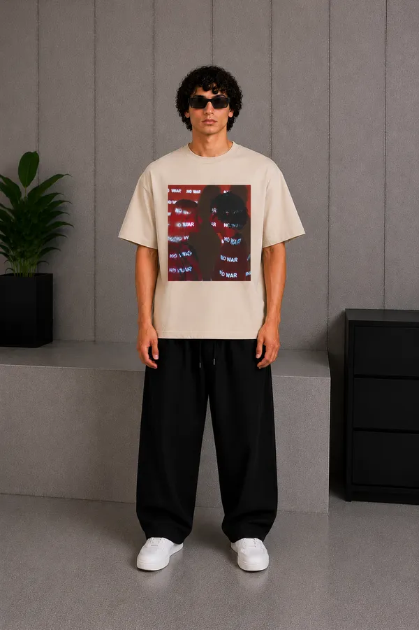 No_War_Tee_Beige