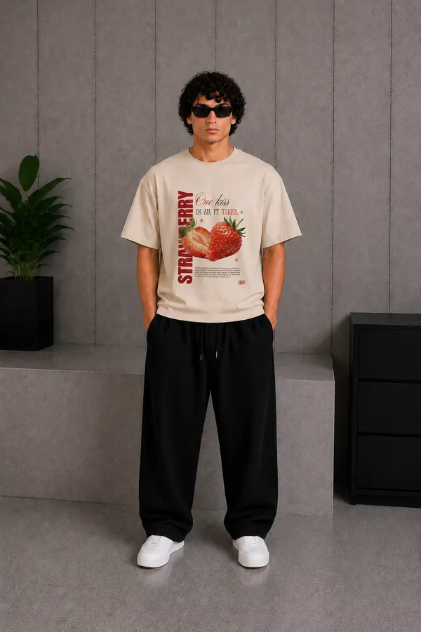 Strawberry_Tee_Beige