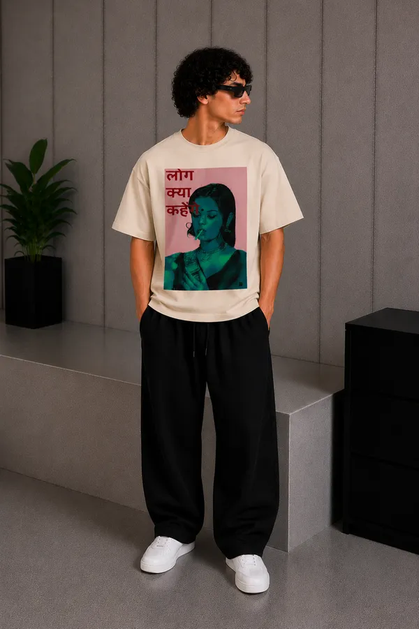 Ignore_People_Tee_Beige