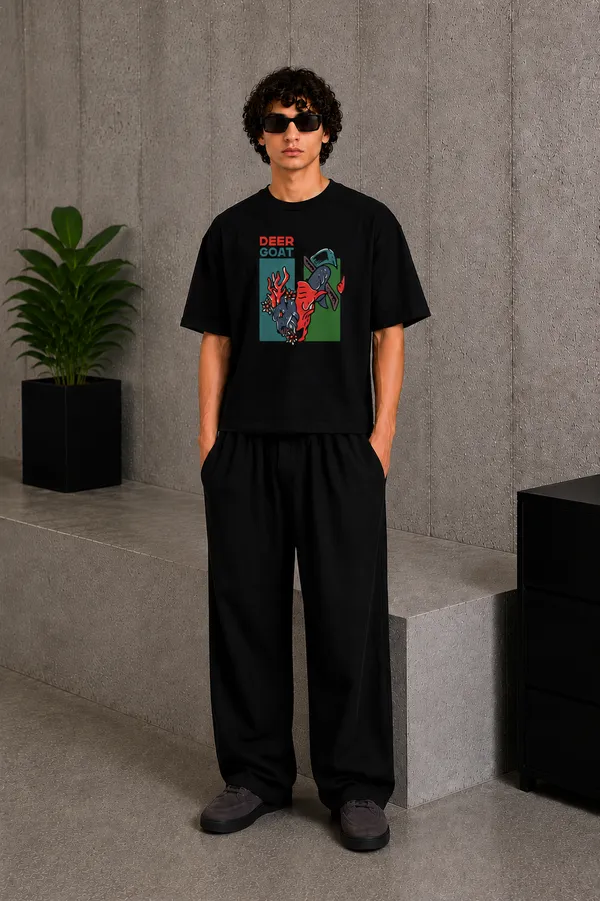 Deer_Goat_Tee_Black