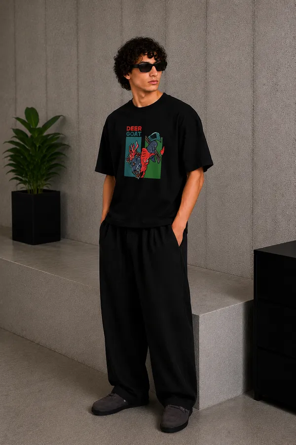 Deer_Goat_Tee_Black