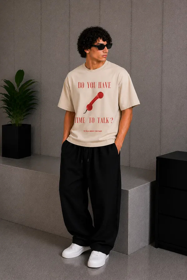 Time_To_Talk_Tee_Beige
