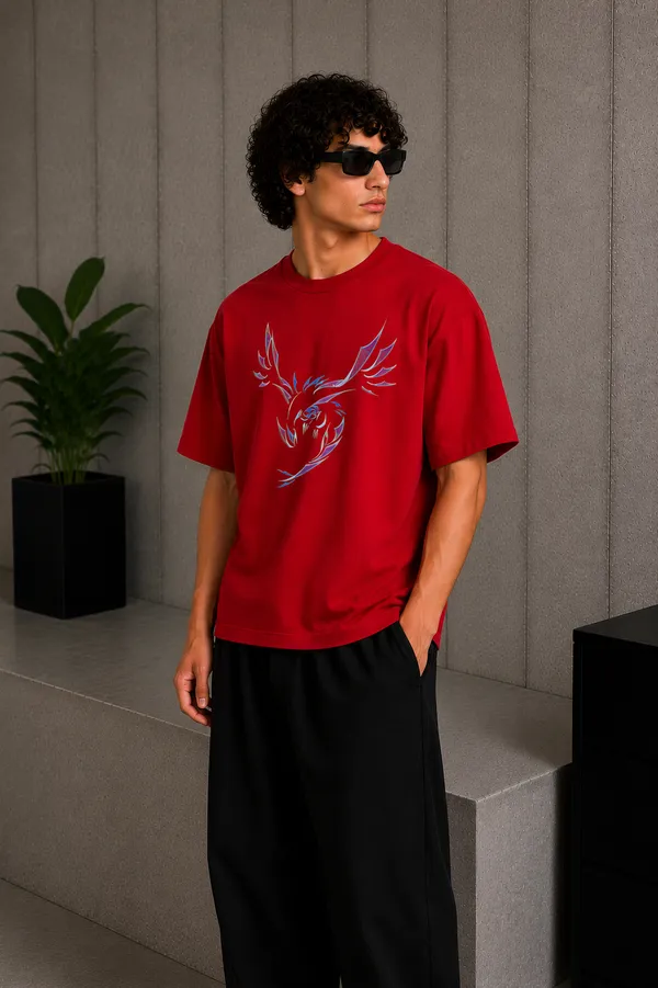 Wing_Line_Tee_Red