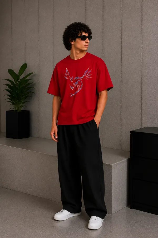Wing_Line_Tee_Red
