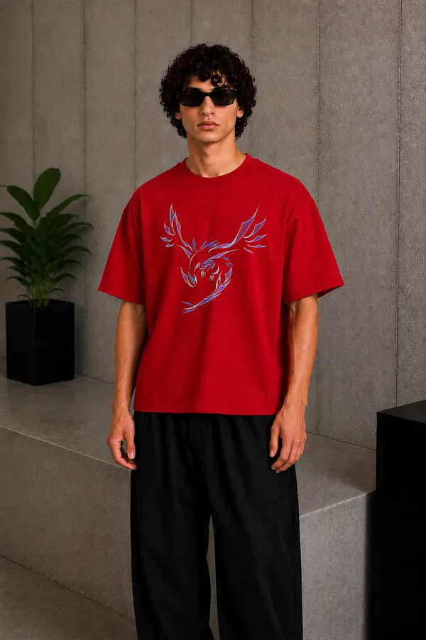 Wing_Line_Tee_Red