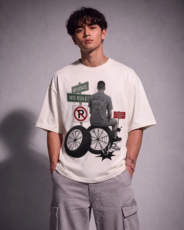 No_Roads_Tee_White