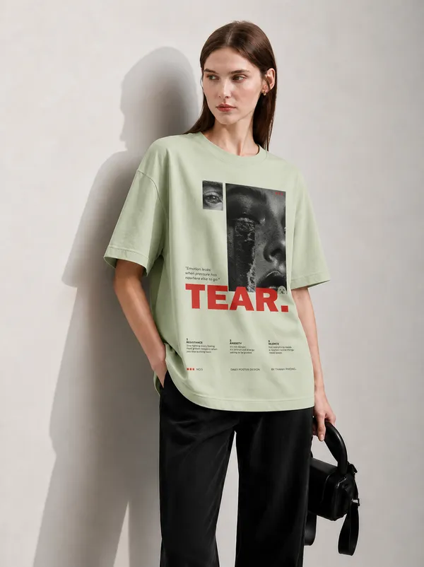 Tear_Women_Tee_Green