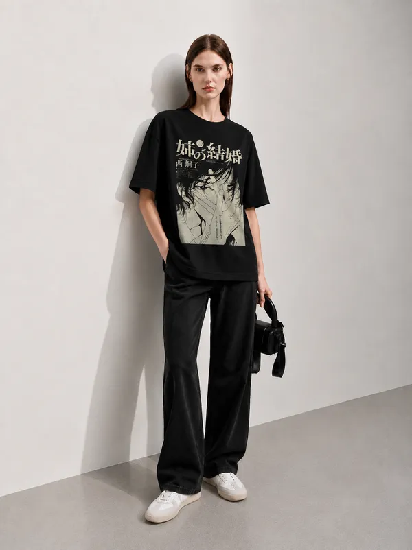 Manga_Graphic_Women_Tee_Black