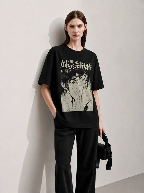 Manga_Graphic_Women_Tee_Black